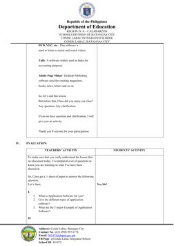 Address: Conde Labac, Batangas City
Contact No.: (63) 0998 997 6778
Email: 301473@deped.gov.ph 
FB Page: @Conde Labac Integra