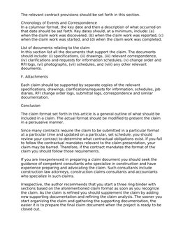 Construction Claim Format Guide | PDF | Damages | Specification ...