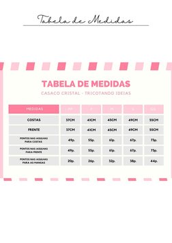 Tabela de Medidas
