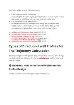 Directional Well Trajectory Calculations | PDF | Oil Well | Angle