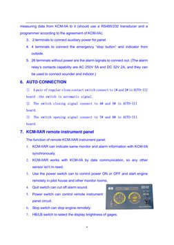 KCM-IIA Marine Instrument Panel Guide | PDF | Switch | Power Supply