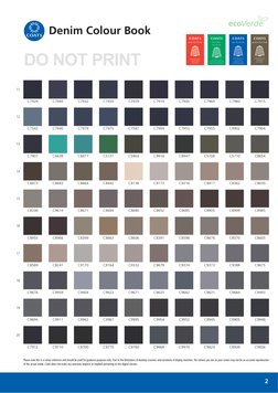 Thread Code C7959 Denim Color Reference Guide | PDF | Yarn | Textiles