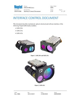 Noptel LRX Interface Control Document | PDF | Bit Rate | Telecommunications