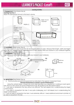 Learning Activities 
E. Engagement (Time Frame: Day 4) 
Learning Task No. 4 
Apply the appropriate formula to find each v