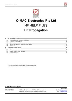 Q-MAC Electronics Pty Ltd 
 
Q-MAC Electronics Pty Ltd 
Page 2 of 7
HEAD OFFICE 
142 Hasler Road, Osborne Park WA 6017. Austr
