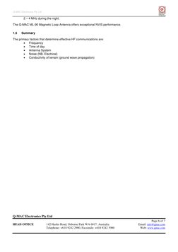 Q-MAC Electronics Pty Ltd 
 
Q-MAC Electronics Pty Ltd 
Page 6 of 7
HEAD OFFICE 
142 Hasler Road, Osborne Park WA 6017. Austr