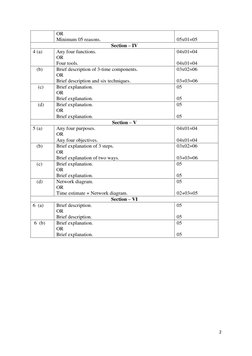 2 
 
OR 
Minimum 05 reasons. 
 
05x01=05 
Section – IV 
4 (a) 
Any four functions. 
OR 
Four tools. 
04x01=04 
 
04x0