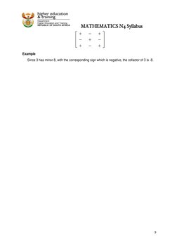 N4 Mathematics Syllabus Overview | PDF | Complex Number | Trigonometric ...