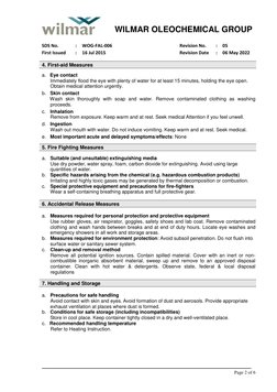 Safety Data Sheet for Fatty Alcohol 1618 | PDF | Toxicity | Dangerous Goods