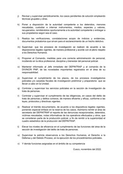 j)
Revisar y supervisar periódicamente, los casos pendientes de solución empleando
técnicas grupales y otras.
k)
Poner  a  di