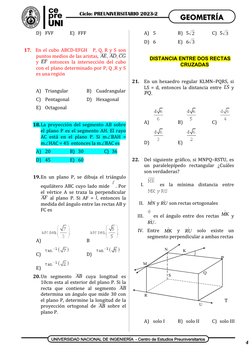 D) FVF
E) FFF
17.
En el cubo ABCD-EFGH   P, Q, R y S son
puntos medios de las aristas, AE, AD, CG
y  EF entonces la intersecc
