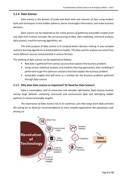 AD3491 Data Science Fundamentals Notes | PDF | Data | Data Analysis