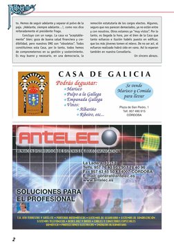 2
to. Hemos de seguir adelante y separar el polvo de la 
paja. ¡Adelante, siempre adelante…!, como nos dice 
reiteradamente e