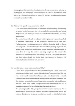 other people got their inspiration from their stories. To end, we can do eye tattooing or
anything good, and other people wil