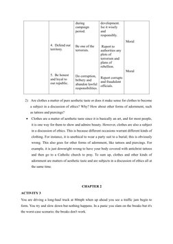 4.  Defend our 
territory. 
5.  Be honest 
and loyal to 
our republic. 
during 
campaign 
period. 
Be one of the 
terrorists.