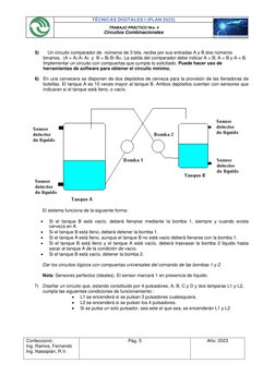 TÉCNICAS DIGITALES I (PLAN 2023) 
 
TRABAJO PRÁCTICO Nro. 4 
Circuitos Combinacionales 
 
Confeccionó: 
Ing. Ramos, Fernand