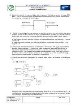 TÉCNICAS DIGITALES I (PLAN 2023) 
 
TRABAJO PRÁCTICO Nro. 4 
Circuitos Combinacionales 
 
Confeccionó: 
Ing. Ramos, Fernand