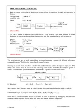  D.J.Dunn 
5 
 
 
 
SELF ASSESSMENT EXERCISE No.2 
 
1.  Find the output rotation for the temperature system below. the equa