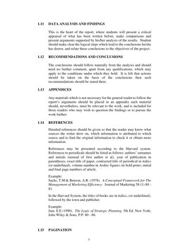 5 
1.11 
DATA ANALYSIS AND FINDINGS 
 
 
 
This is the heart of the report, where students will present a critical 
apprais