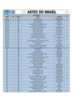 EQUIPAMENTO
H3244
NÚMERO DE SÉRIE 
H3244002B
ANO
2020
CONJUNTO
NÍVEL
CÓD. TELSMITH
DESCRIÇÃO
DESCRIÇÃO INGLÊS
QTD 
Arranjo Ge