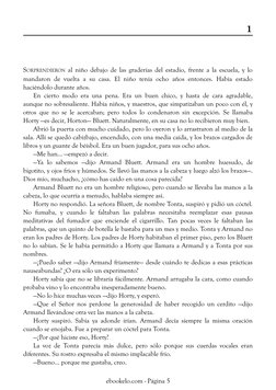1
SORPRENDIERON al niño debajo de las graderías del estadio, frente a la escuela, y lo
mandaron de vuelta a su casa. El niño