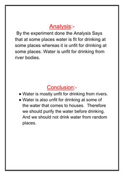 Testing Drinking Water for Bacterial Contamination | PDF | Water | Sulfide