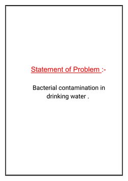 Testing Drinking Water for Bacterial Contamination | PDF | Water | Sulfide
