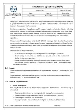 SIMOPs Safety Procedure Overview | PDF | Risk | Risk Management