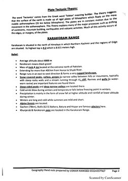 O Level Geography Notes PDF | PDF