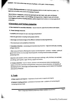 O Level Geography Notes PDF | PDF