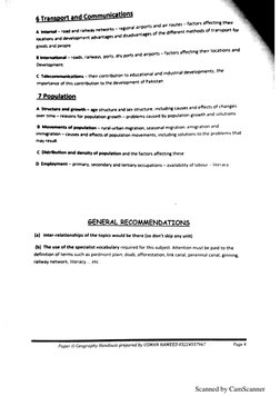 O Level Geography Notes PDF | PDF