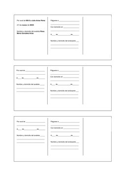 Código Cuenta Cliente 
C.C.C.EntidadOficinaD.C.Nº Cuenta
 CHEQUE
EUR_______________________€
Páguese por este cheque a  
Eu