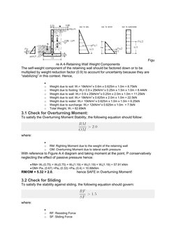 Cantilever Retaining Wall Design Example | PDF | Weight | Force