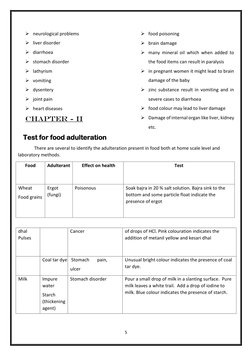 5 
 
➢ neurological problems  
➢ liver disorder 
➢ diarrhoea 
➢ stomach disorder   
➢ lathyrism 
➢ vomiting 
➢ dysentery 
➢