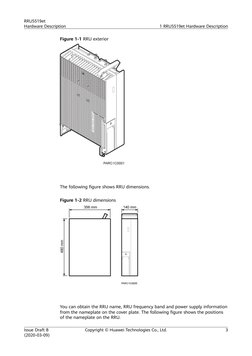 Telecom Rru Rack Dimensions RRU5519et Hardware Description Draft B PDF - en | PDF | Optical Fiber ...