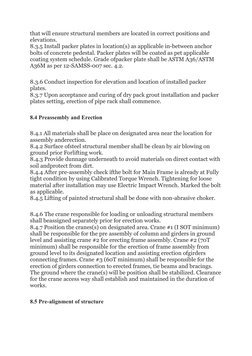 Steel Structure Erection Method Statement | PDF | Screw | Concrete