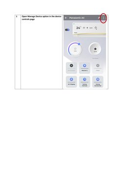 1 
Open Manage Device option in the device 
controls page 
 
