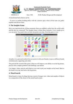 MODULE 4                      Sem: VIII               SUB: Product Design and Development 
Product Design and Development