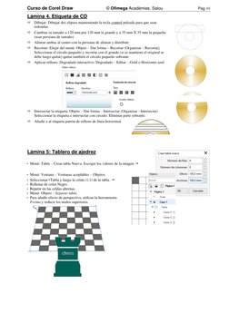 Curso de Corel Draw       
© Ofimega Acadèmies. Salou  
Pág 10 
Lámina 4. Etiqueta de CD 
 Dibujar: Dibujar dos elipses mant