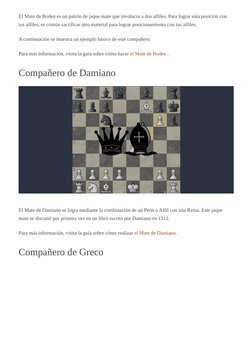 Patrones de Jaque Mate Guía Definitiva de Patrones de Mate en Ajedrez ...