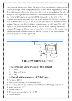 Automatic Water Level Controller Project | PDF | Relay | Computer ...