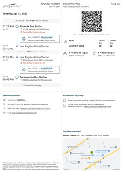 Greyhound Ticket Booking Confirmation | PDF | Bus Transport | Public ...