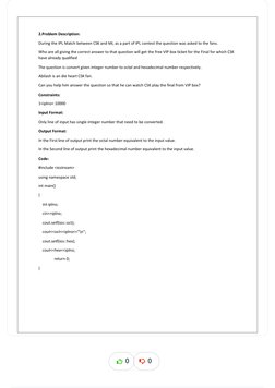 2.Problem Description:
During the IPL Match between CSK and MI, as a part of IPL contest the question was asked to the fans.
