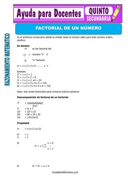 Ejercicios de Factoriales Resueltos | PDF | Combinatoria | Aritmética