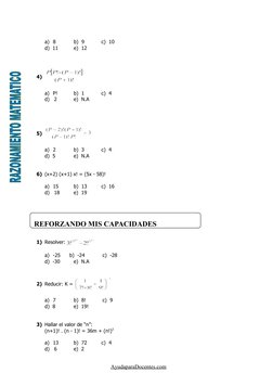 Ejercicios de Factoriales Resueltos | PDF | Combinatoria | Aritmética
