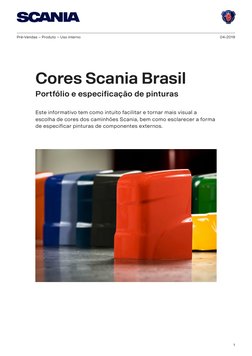 Scania Basic Color Catálogo de Cores Scania 2023 | PDF | Cor