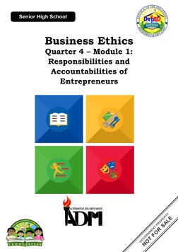 BUSINESS ETHICS - Q4 - Mod1 Responsibilities and Accountabilities of ...