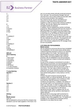 Business Partner b2 Unit Tests Answer Key | PDF | Supply Chain | Recession