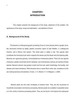 1
CHARTER l
INTRODUCTION
          This chapter presents the background of the study, statement of the problem, the
significa
