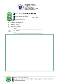 Republic of the Philippines
Department of Education
Caraga Region
Division of Surigao del Sur
GAMUT NATIONAL HIGH SCHOOL
Gamu